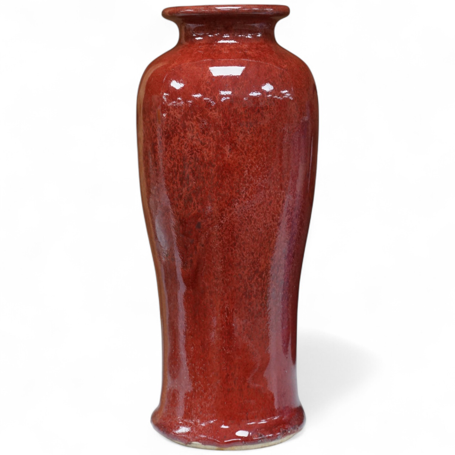 A Chinese sang-de-boeuf glazed vase, 25cm high